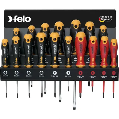 Набор отверток Felo Ergonic VDE SL/PZ/PH/Tx / 40091743 (17шт)