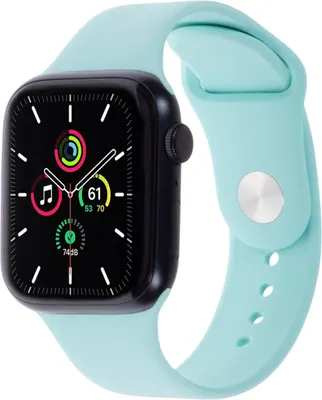 Ремешок для фитнес-трекера Zibelino Apple Watch 38/40/41мм / ZBS-APL-38-L-TIF (M/L, тиффани)