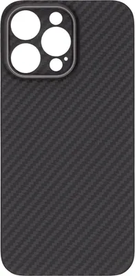 Чехол-накладка Kondijan Carbon для Apple iPhone 14 Pro Max / KJCR-IPH-14-PRO-MAX-BLK (черный)