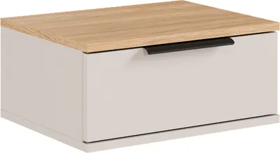 Прикроватная тумба Black Red White Arno / WKOM1S (кашемир/дуб урбан янтарный/кашемир)