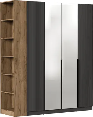 Шкаф Black Red White SZF2D2L/R (графит)