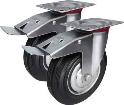 Комплект опор колесных для тележки складской Longway SCB 63 (2шт)