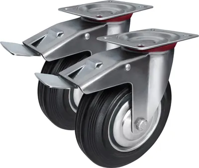 Комплект опор колесных для тележки складской Longway SCB 42 (2шт)