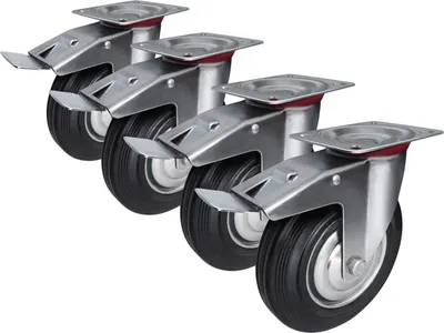 Комплект колес для тележки складской Longway SCB 42 (4шт)