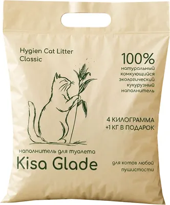 Наполнитель для туалета Kisa Glade Кукурузный (5кг)