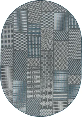 Циновка Merinos Kair S160-OVAL-BLUE (1.2х1.7)