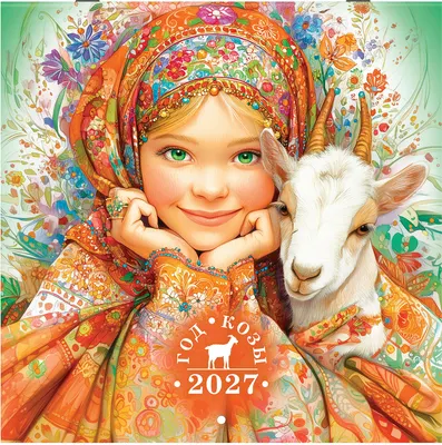 Календарь настенный Brauberg Год козы. 2027 год / 118415