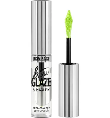 Гель для бровей LUXVISAGE Brow Glaze & Maxi Fix (6г)