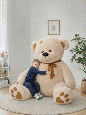 Мягкая игрушка BelToys Медведь Тони 130см (темный латте)
