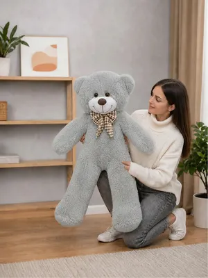 Мягкая игрушка BelToys Медведь Феликс 100см (серый)