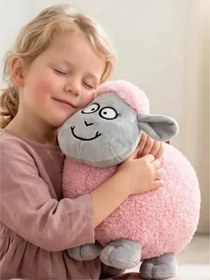 Подушка-игрушка BelToys Барашек Боб (розовый/серый)