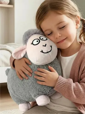 Подушка-игрушка BelToys Барашек Боб (серый/розовый)