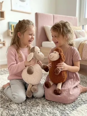 Мягкая игрушка BelToys Барашек в шапке (латте/мокко)