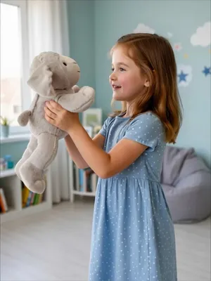Мягкая игрушка BelToys Ягненок Дэйзи 45см (мокко)