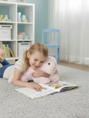 Мягкая игрушка BelToys Ягненок Дэйзи 45см (розовый)