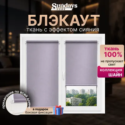 Рулонная штора Sundays Home Шайн 61x160 (розовый)
