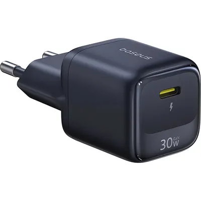 Адаптер питания сетевой Baseus E01231 EnerFill FN22 Fast Charger 1C 30W EU / E0123100 (черный космос)