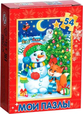 Пазл Puzzle Time Снеговик и лисенок / 7018764 (54эл)