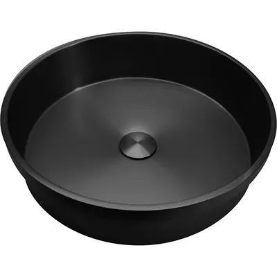 Умывальник Abber Wasser Kreis AF2408MB (черный матовый)