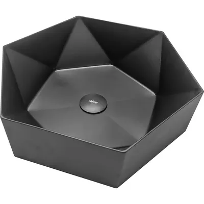 Умывальник Abber Wasser Kreis AF2406MB (черный матовый)