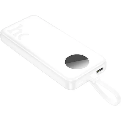 Портативное зарядное устройство Hoco J132 Sabio 22.5W+PD20W с 3 кабелями 10000mAh (белый)
