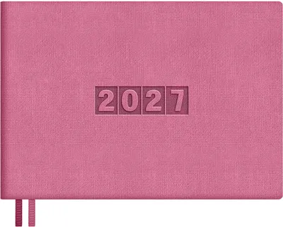 Еженедельник Escalada Лен 2027 / 73605 (64л, розовый)