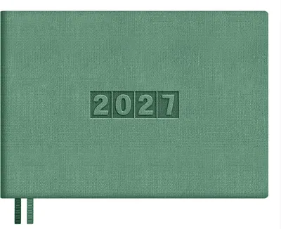Еженедельник Escalada Лен 2027 / 73606 (64л, зеленый)
