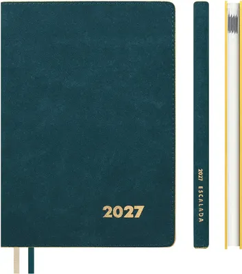 Еженедельник Escalada Нубук 2027 / 73589 (80л, морская волна)