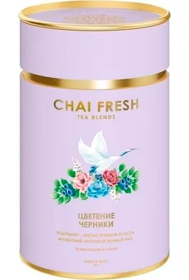 Чай листовой Chai Fresh Цветение черники зеленый (70г)