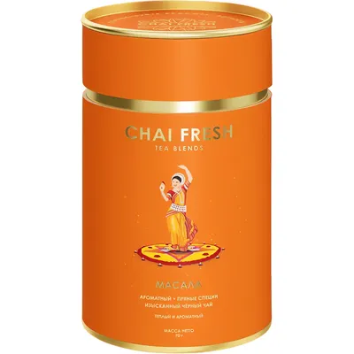 Чай листовой Chai Fresh Индийский масала черный (70г)