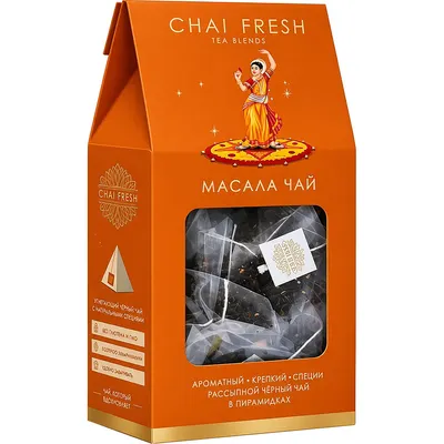 Чай пакетированный Chai Fresh Индийский масала черный (18шт)