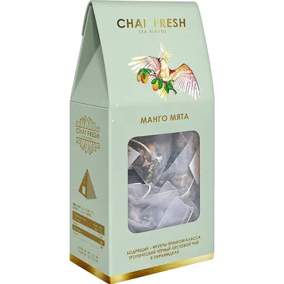 Чай пакетированный Chai Fresh Манго-мята черный (18шт)