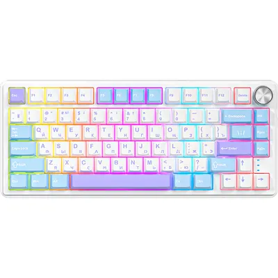 Клавиатура Cyberlynx RX75 (белый/синий/фиолетовый)