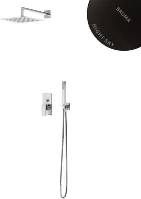 Душевая система со смесителем Bruma UltraThin Linea Night Sky / 1827608NS