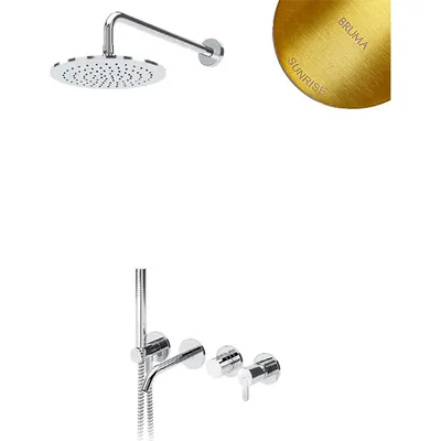 Душевая система со смесителем Bruma Leaf Sunrise / 1672400SR