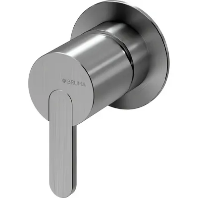 Внешняя часть смесителя скрытого монтажа Bruma X-Alpha Satin Stainless Steel / E1861201IS
