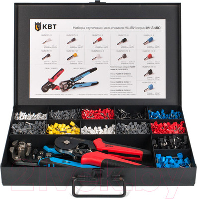 Набор наконечников для кабеля КВТ НШВИ М-3450-2 / 75271