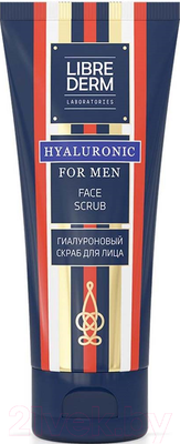Скраб для лица Librederm For Men гиалуроновый гель-скраб (150мл)