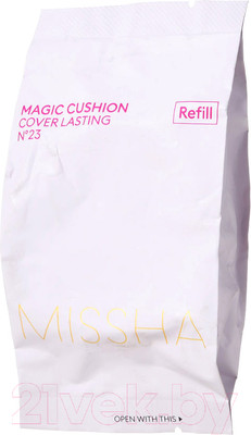 Сменный блок для кушона Missha Magic Cushion Cover Lasting SPF50+/PA+++ No.21 рефил (15г)