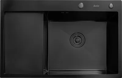 Мойка кухонная Astir Decor PVD Black 78x51BR (с дозатором и корзиной)