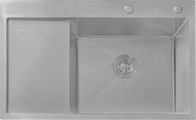 Мойка кухонная Astir Decor Satin 78x51R (с дозатором и корзиной)