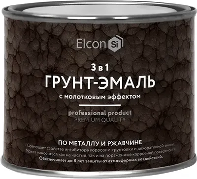 Грунт-эмаль Elcon Smith с молотковым эффектом (400г, золото)