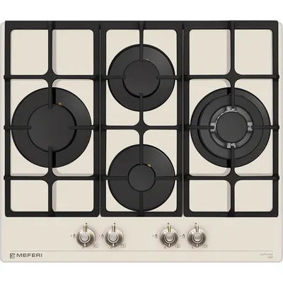 Газовая варочная панель MEFERI MGH604BG Glass Retro