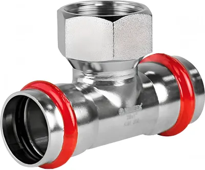 Тройник переходной Valfex 22x1/2"x22 120/10 К / VF.532.NS.221222