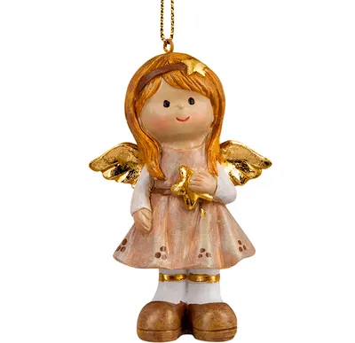Елочная игрушка Erich Krause Decor. Ангел золотые крылышки / 66125