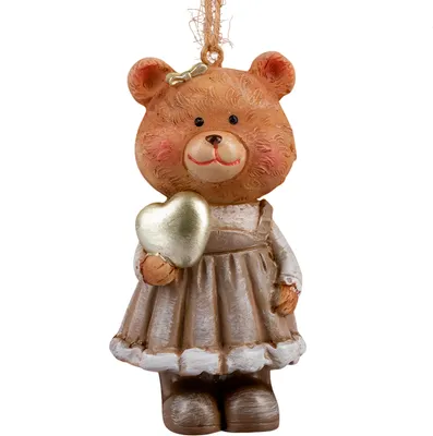 Елочная игрушка Erich Krause Decor. Медведица с сердцем / 66127