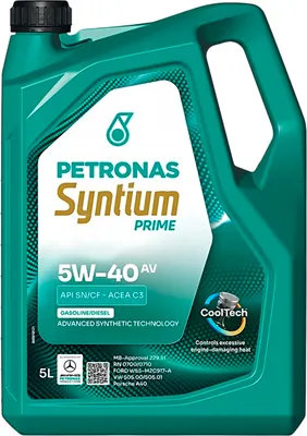 Моторное масло Petronas Syntium Prime AV 5W40 / 71242M12EU (5л)