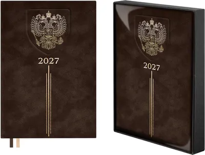 Ежедневник Escalada Тиволи 2027 / 73503 (176л, коричневый)