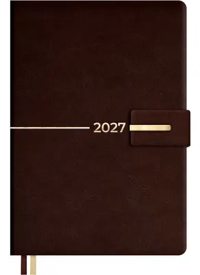 Ежедневник Escalada Шевиот 2027 / 73507 (176л, коричневый)