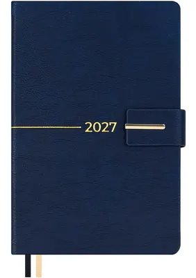 Ежедневник Escalada Шевиот 2027 / 73508 (176л, синий)
